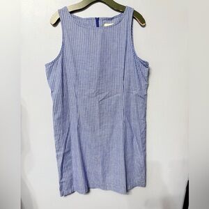 #13) Original Ty Wear 100% Cotton Blue/White Checkered Midi Dress